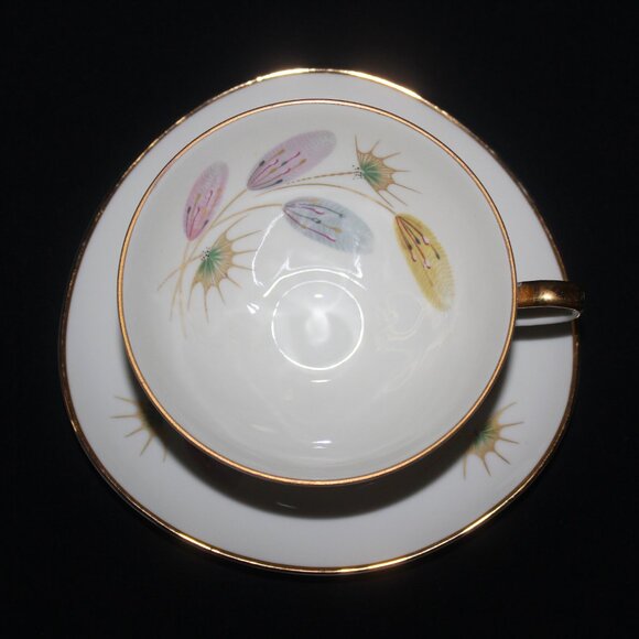 Porcelain Trio Set | Bavaria Tea Cup Set with Snack Plate - Picture 4 of 9